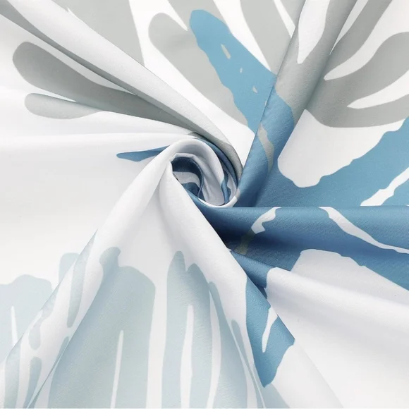 Gibelle Extra Long Shower Curtain 72 x 84, Tall Nautical Coastal  - Picture 4 of 8